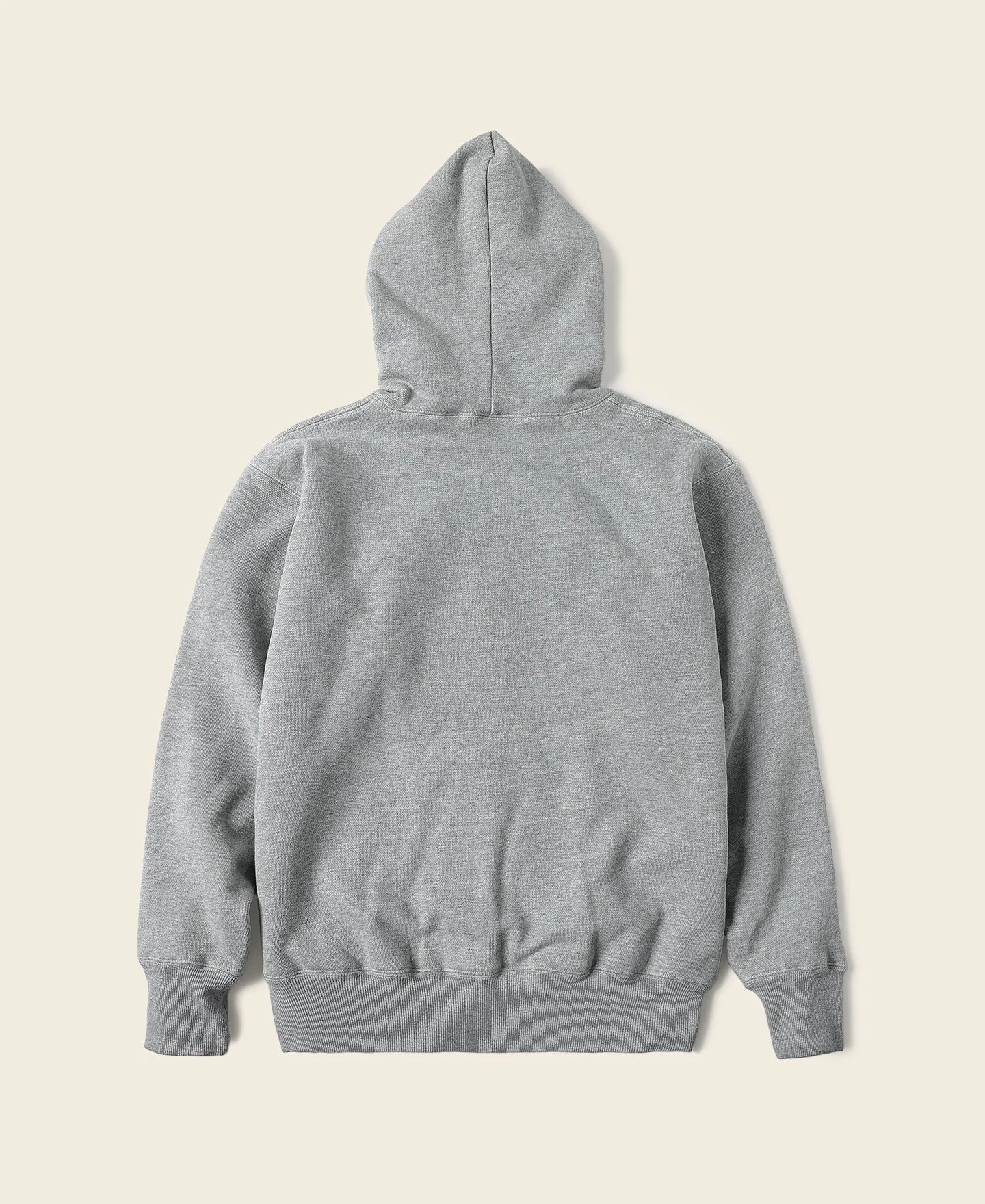 1950s Wind Shield Full-Zip Thermal Hoodie - Gray