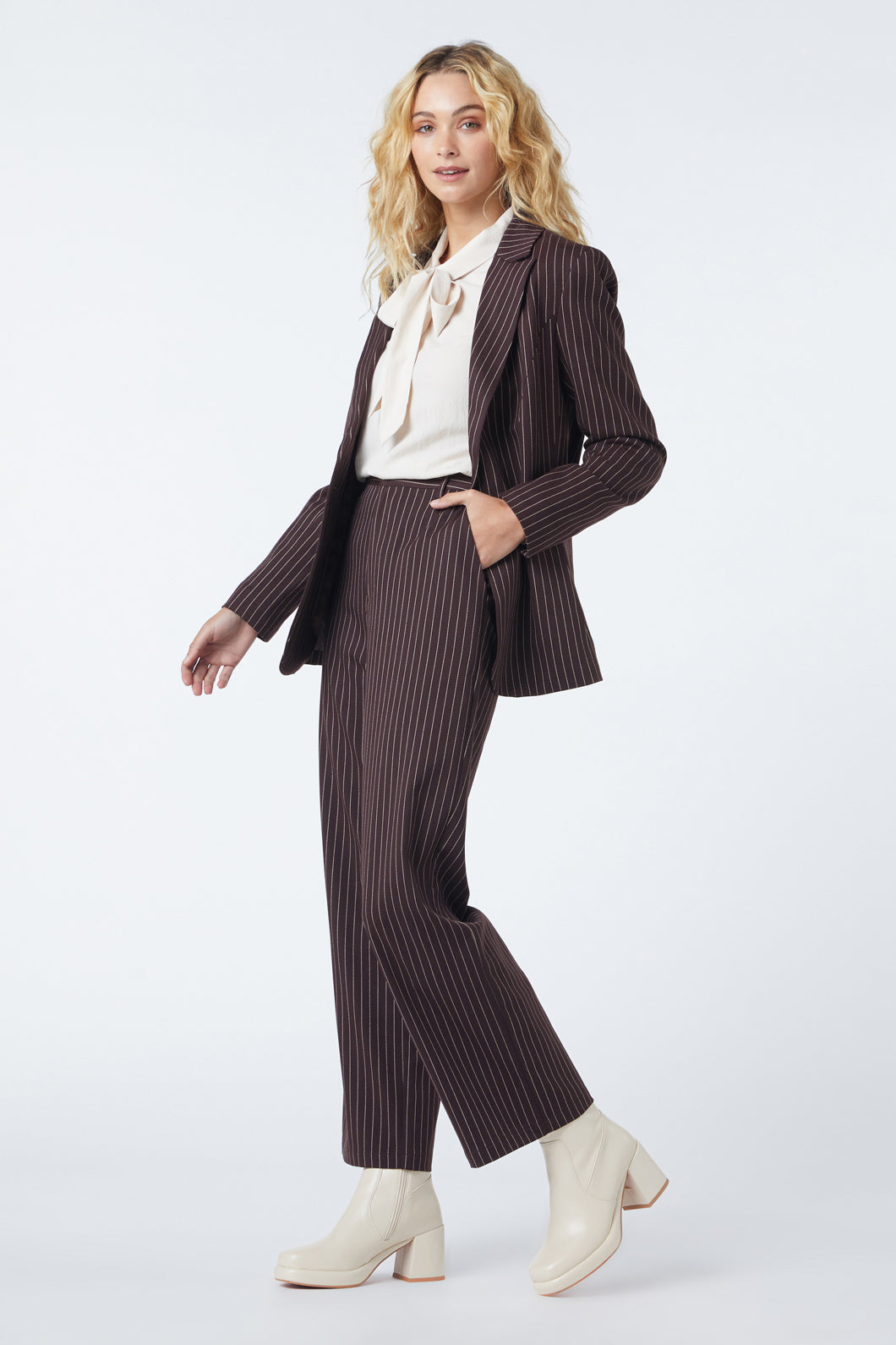 Abigail Pinstripe Blazer