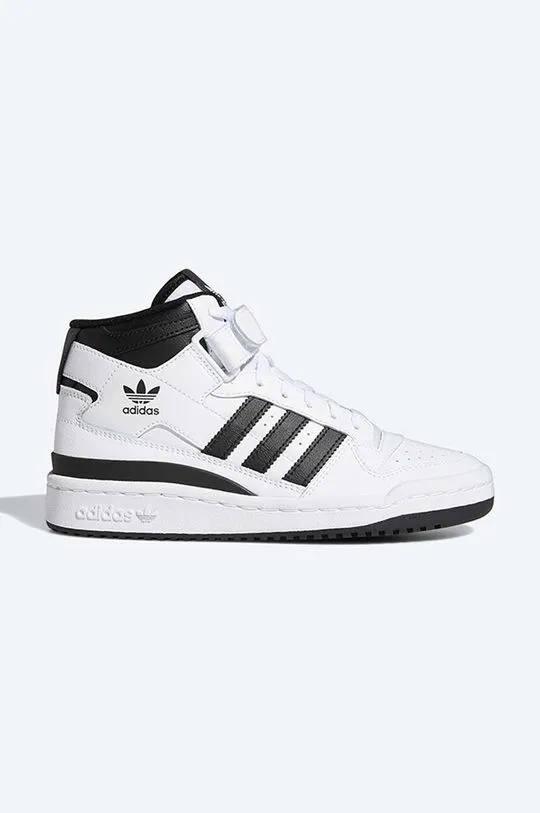 adidas Originals leather sneakers Forum Mid J white color