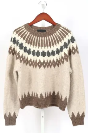 Alena Sweater - Oatmeal Fairisle