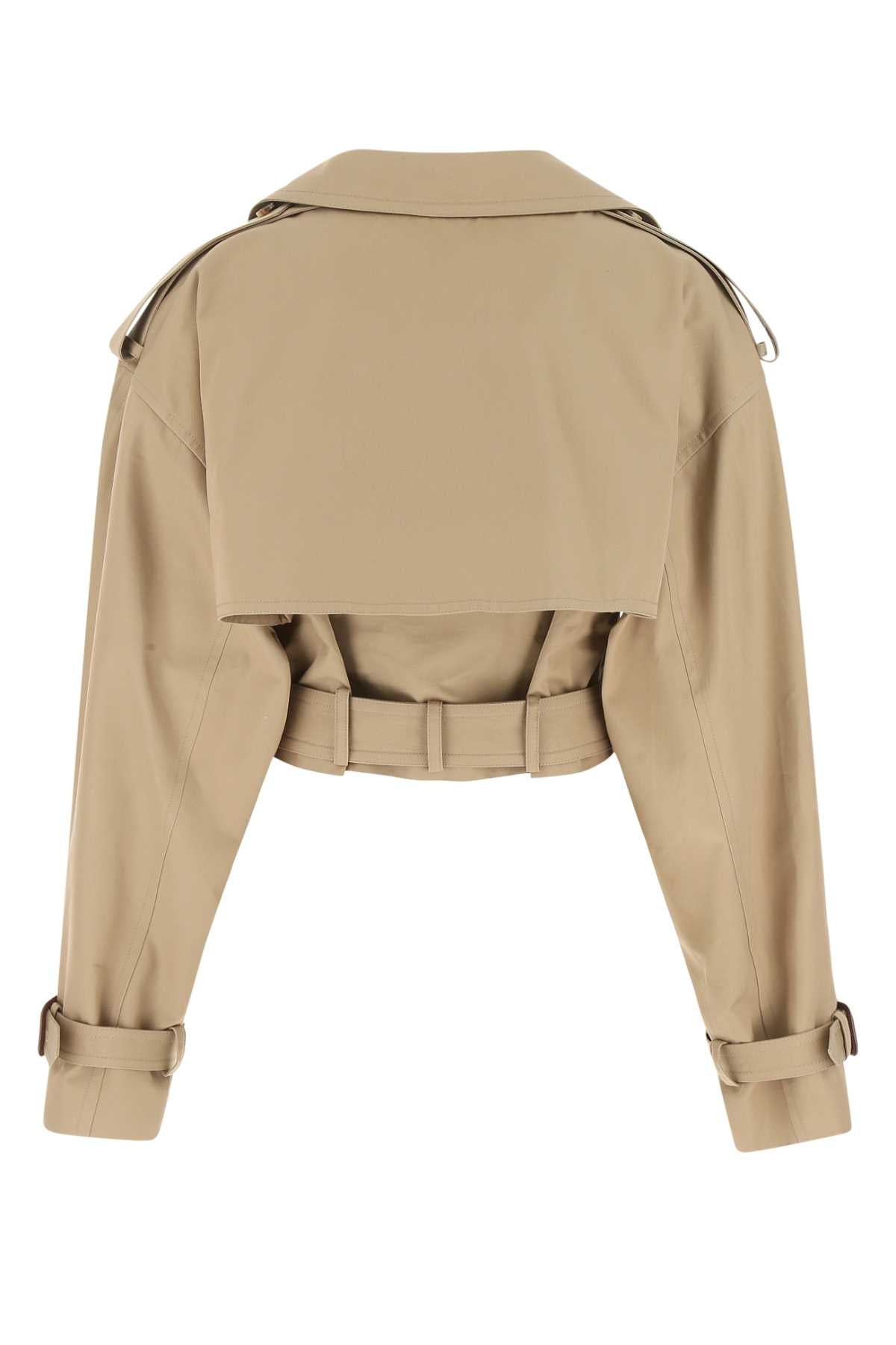 Alexander McQueen Belted Cropped Trench Coat