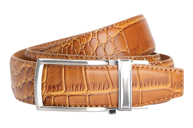 Alligator Tan V2, 1 3/8 Strap, Dress Belt