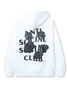 Anti Social Social Club Bat Emoji Hoodie White