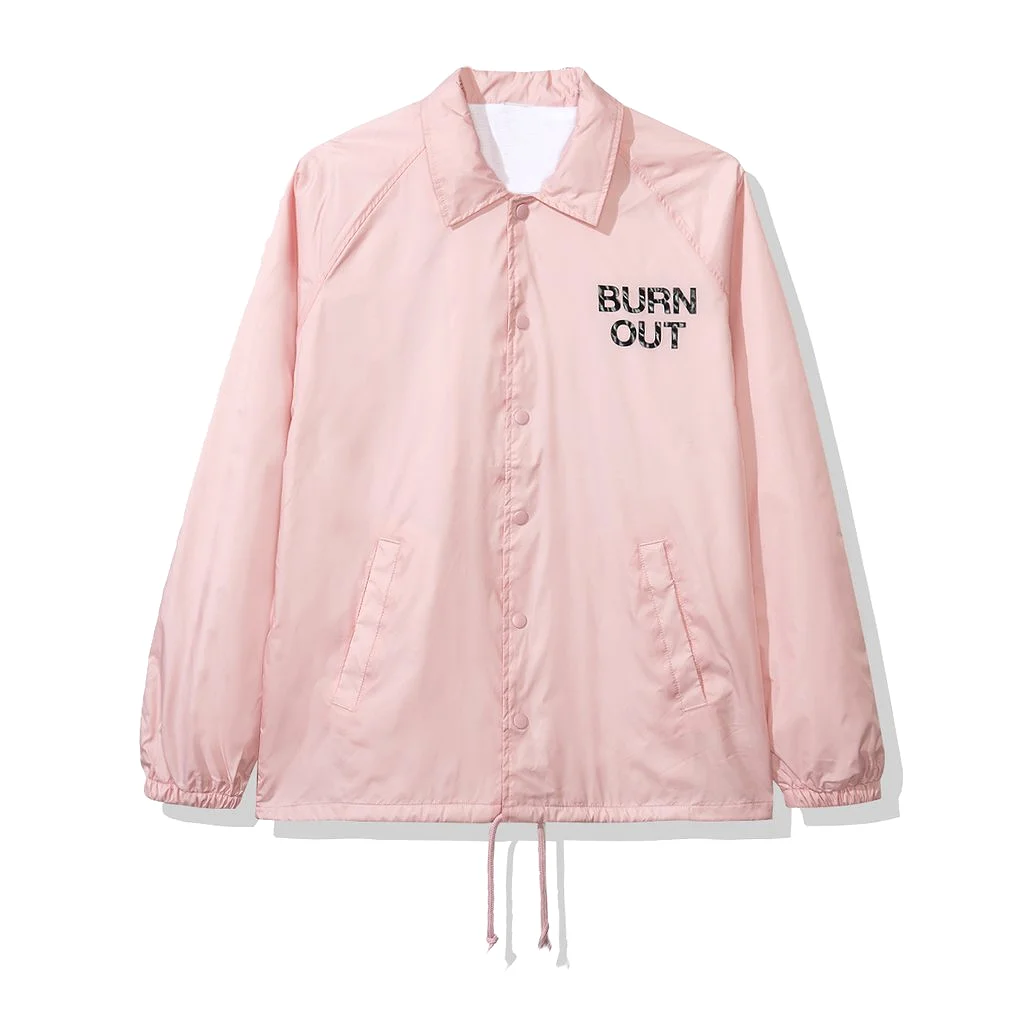 Anti Social Social Club Burn Out Coach Jacket (FW19) Pink