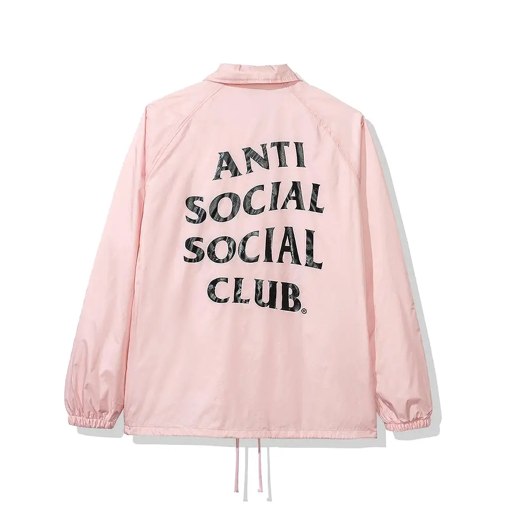 Anti Social Social Club Burn Out Coach Jacket (FW19) Pink