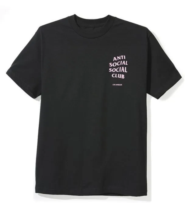 ANTI SOCIAL SOCIAL CLUB  |Crew Neck Unisex Street Style Plain Cotton Short Sleeves