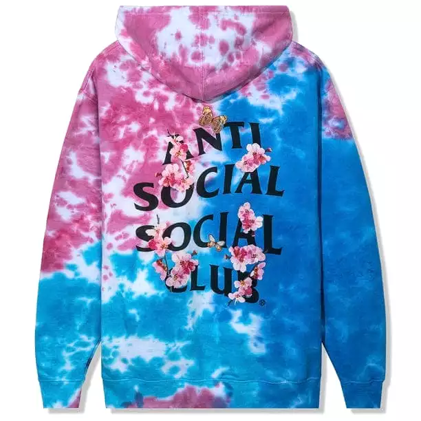 Anti Social Social Club Kkoch Hi-5 Tie Dye Hoodie (Cotton Candy)