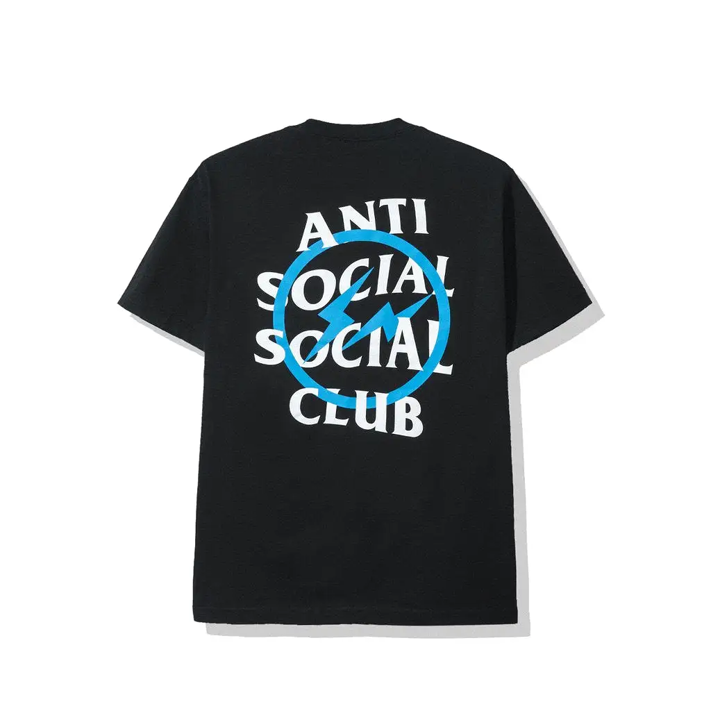 Anti Social Social Club x Fragment Blue Bolt Tee (FW19) Men's Black