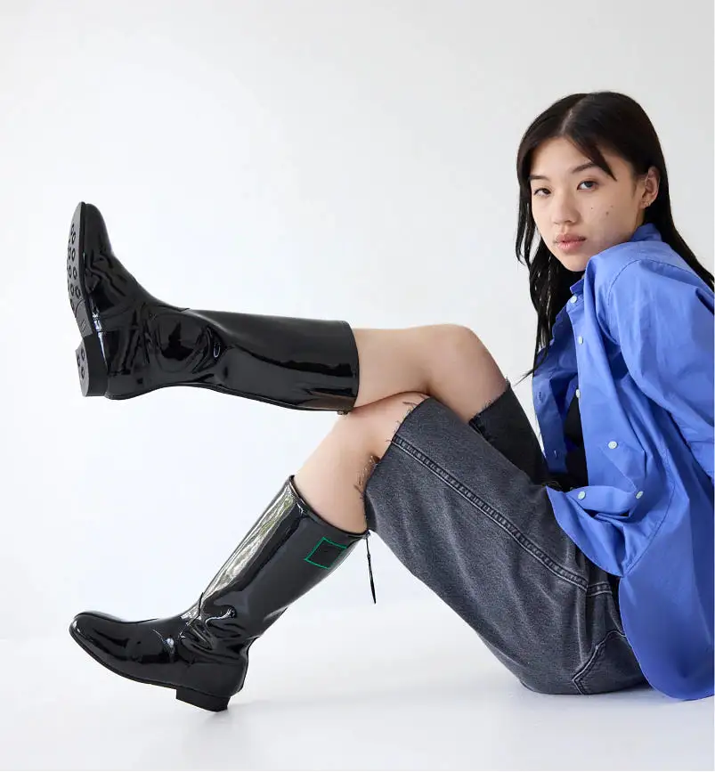 Babka Tall Boot | Patent Black