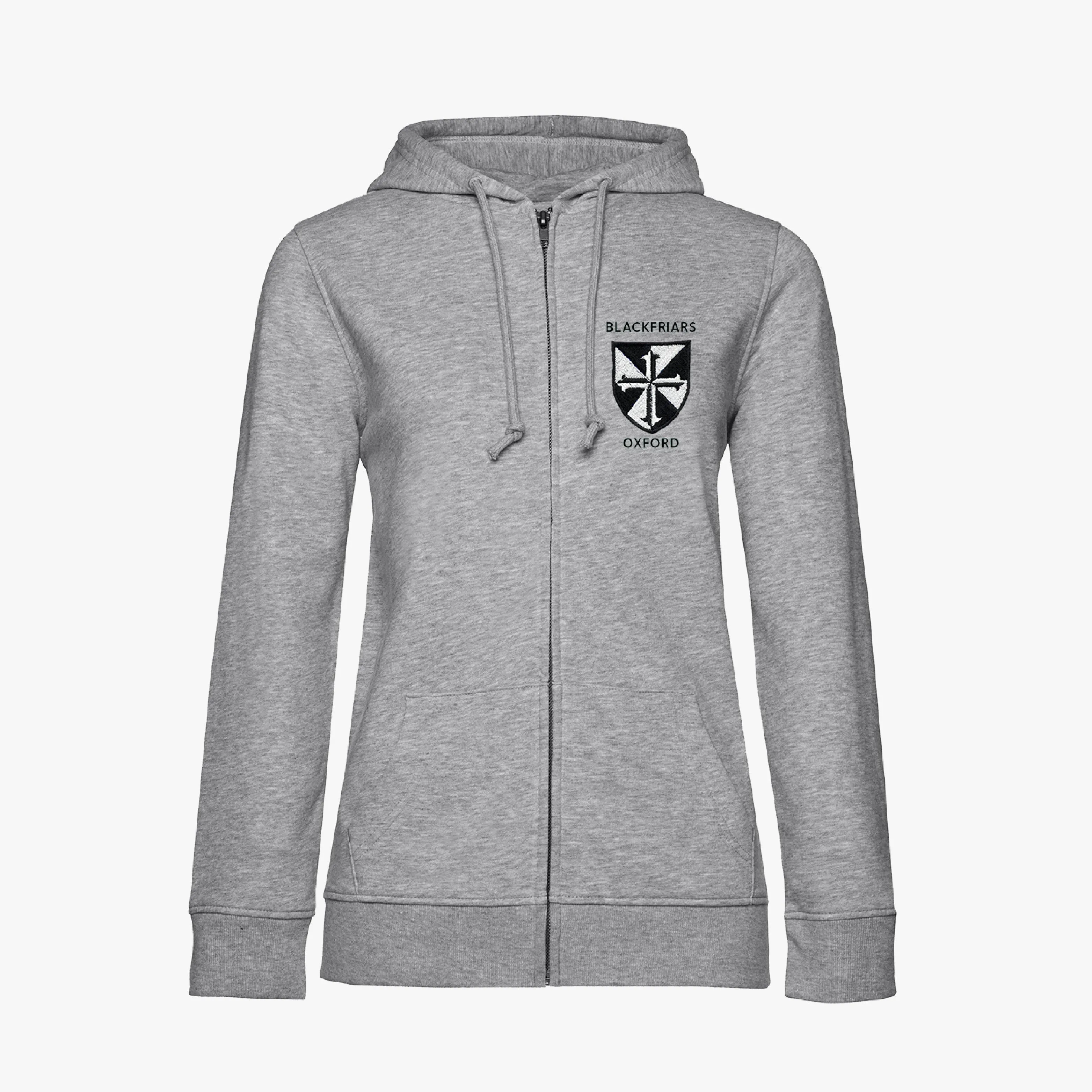 Blackfriars Ladies Organic Embroidered Zip Hoodie