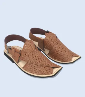 BM5508-BROWN-Men Peshawari