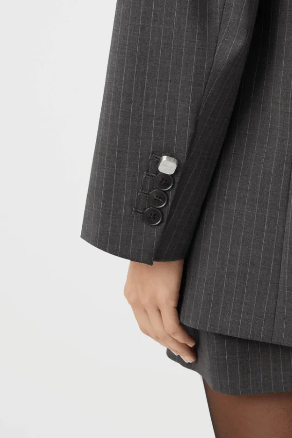 Brancusi Blazer Charcoal Pinstripe