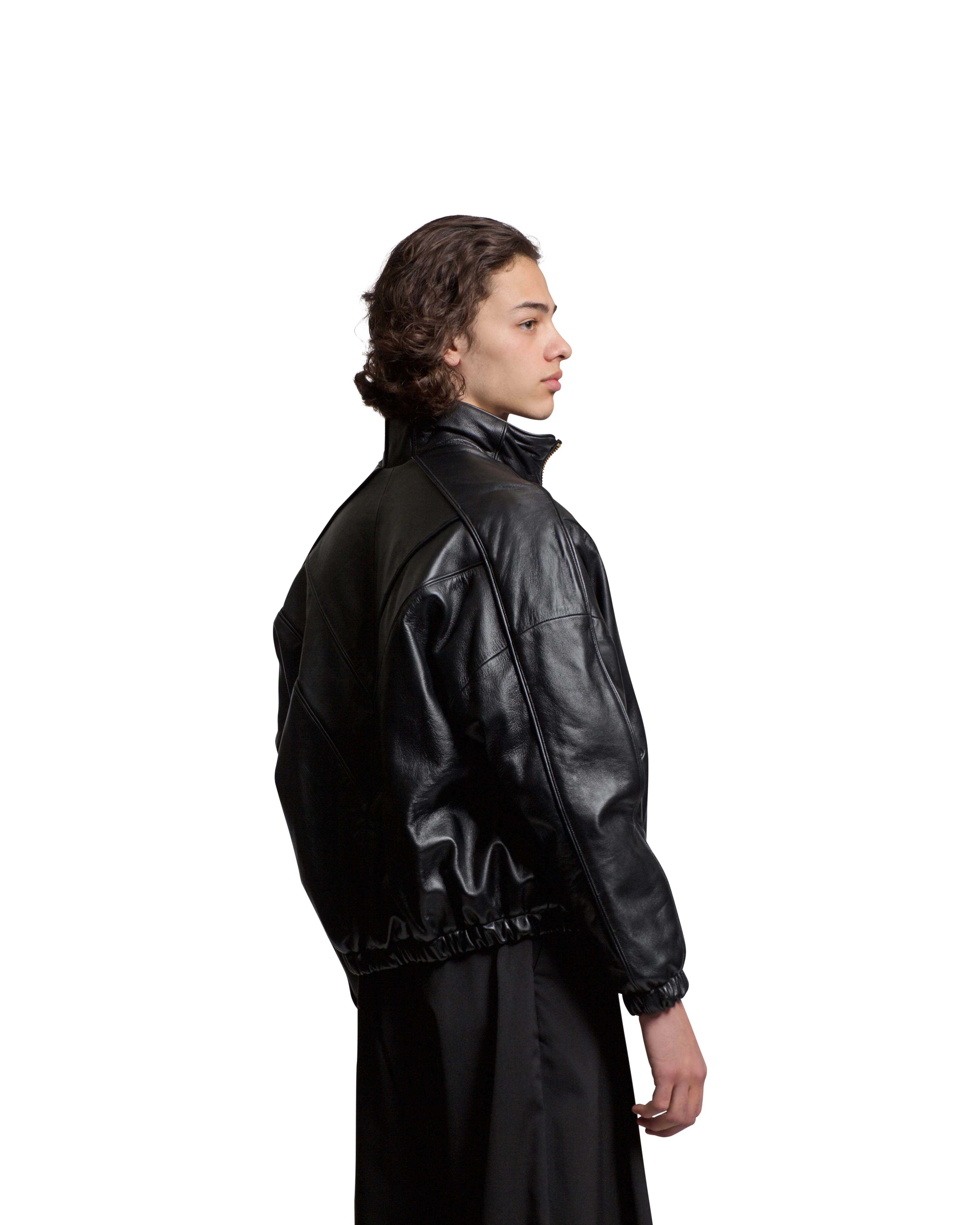 BUFFALO TRACK JACKET-LEATHER