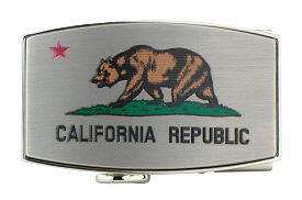 California Dreamin' Bear Dress Buckle, Fits 1 3/8 Straps