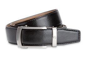 Camden Black Lizard Skin, 1 3/8 Strap, Dress Belt