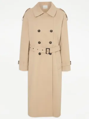 Camel Belted Trench Coat | Women | George at ASDA