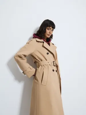 Camel Belted Trench Coat | Women | George at ASDA