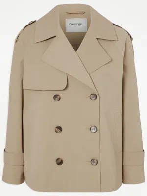 Camel Button Up Trench Coat | Women | George at ASDA