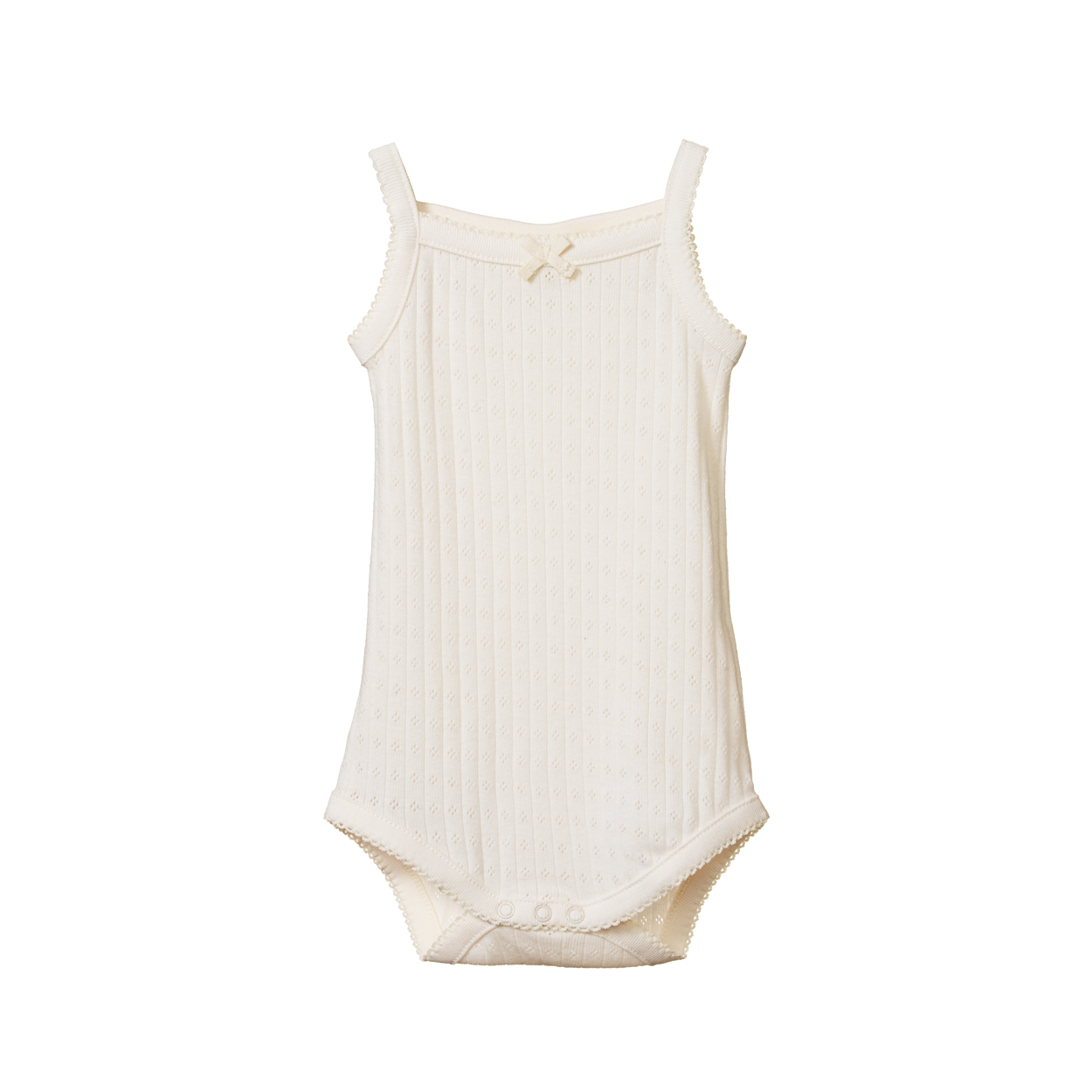 Camisole Bodysuit Pointelle, Natural