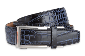 Cayman Black & Blue, 1 3/8 Strap, Dress Belt