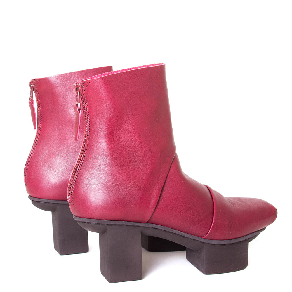 Challenge Platform Leather Ankle Boot