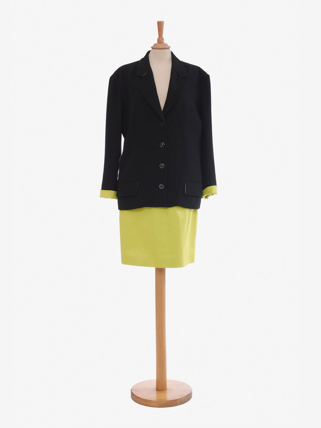 Chloé black and acid green Suit