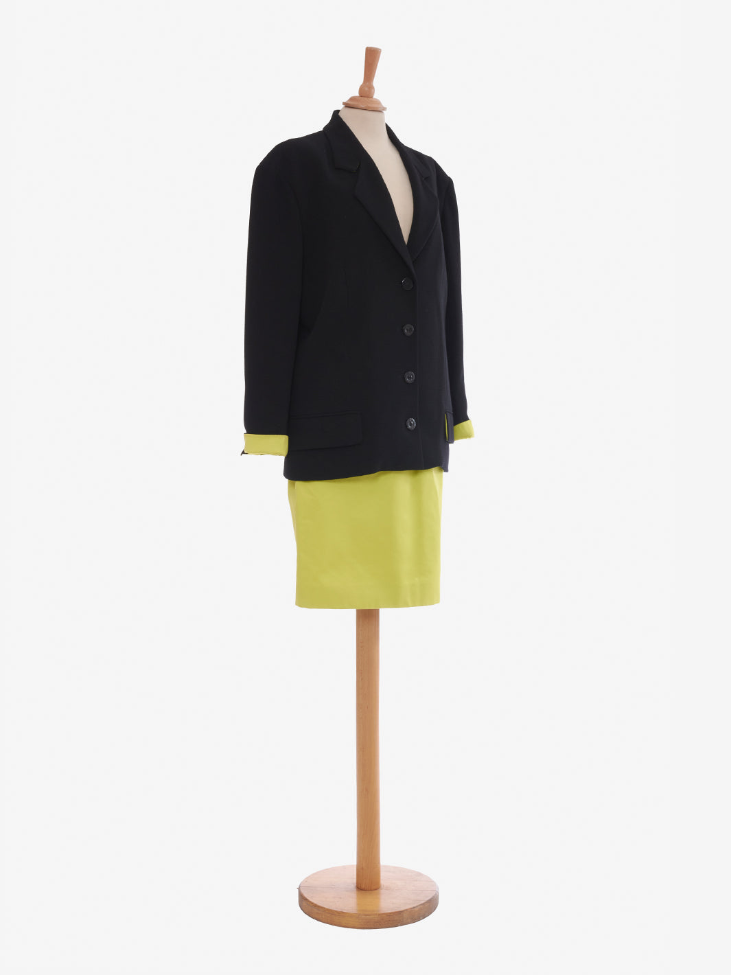 Chloé black and acid green Suit