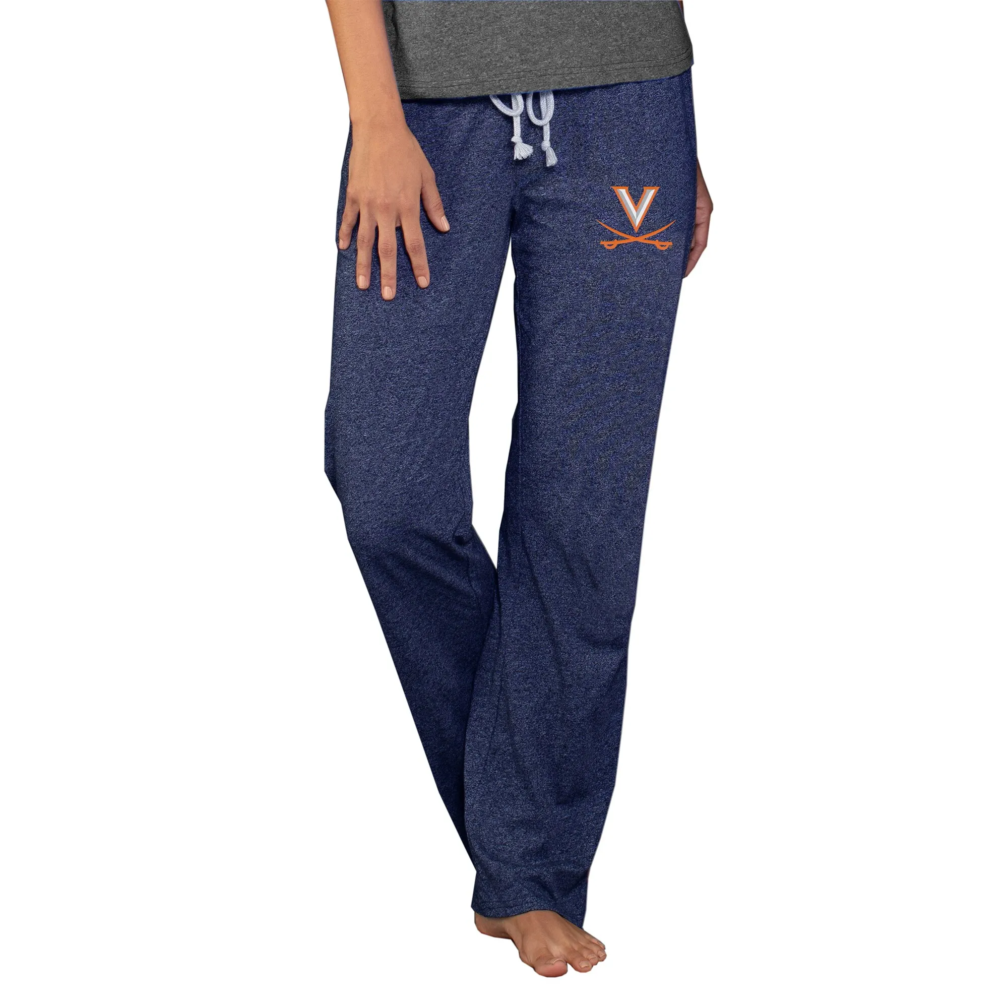 Concepts Sport  Virginia Cavaliers Women's Navy Quest Knit Lightweight Pants