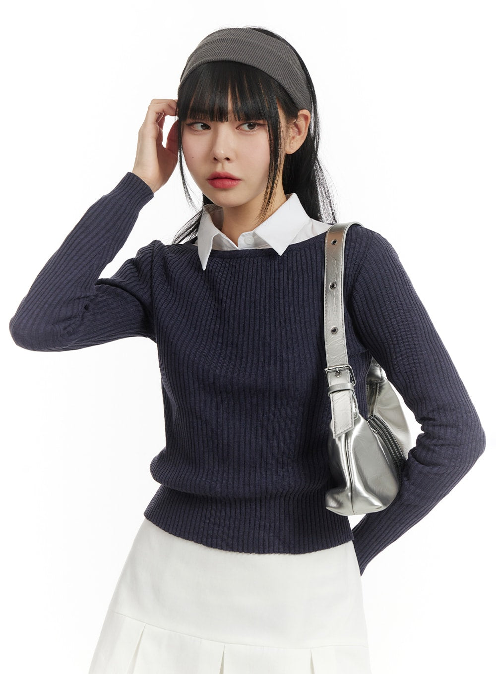 Cozy Solid Knit Sweater IM406