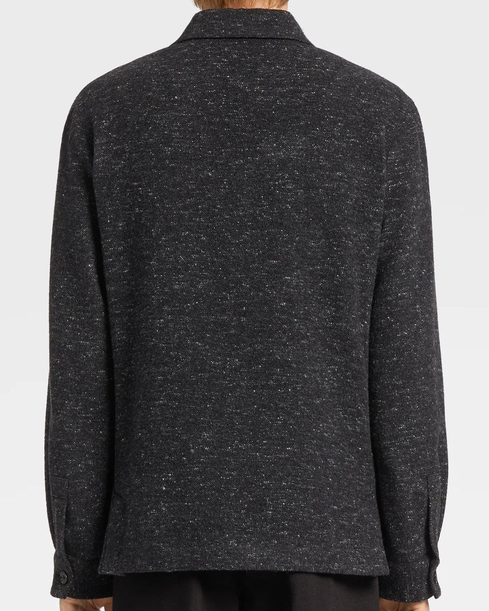 Dark Gray Pure Cashmere Chore Jacket