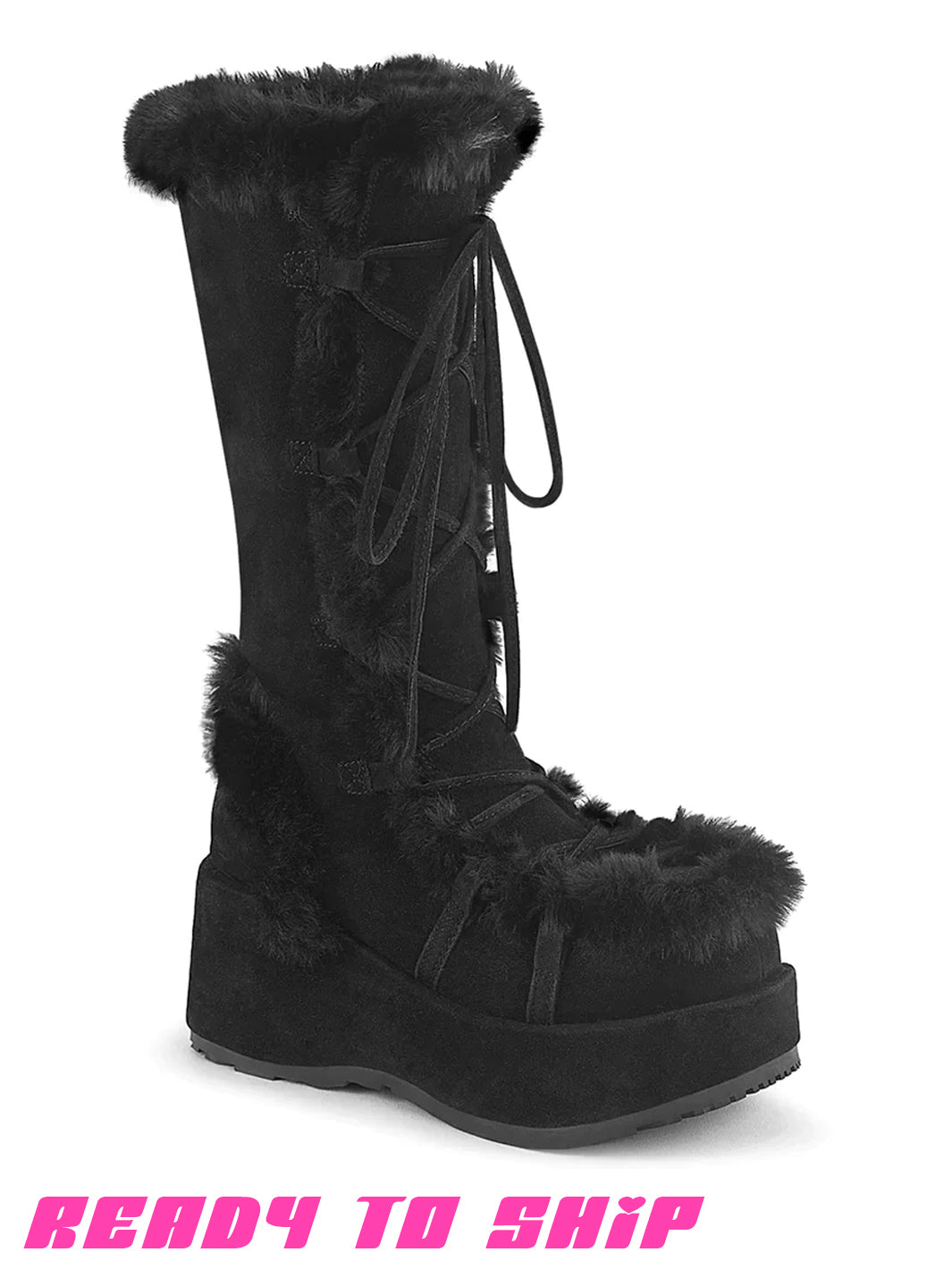 DEMONIA CUBBY 311 PLATFORM BOOTS - BLACK