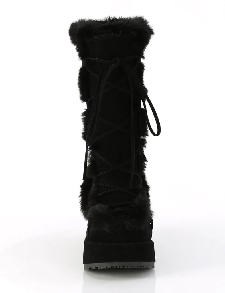 DEMONIA CUBBY 311 PLATFORM BOOTS - BLACK