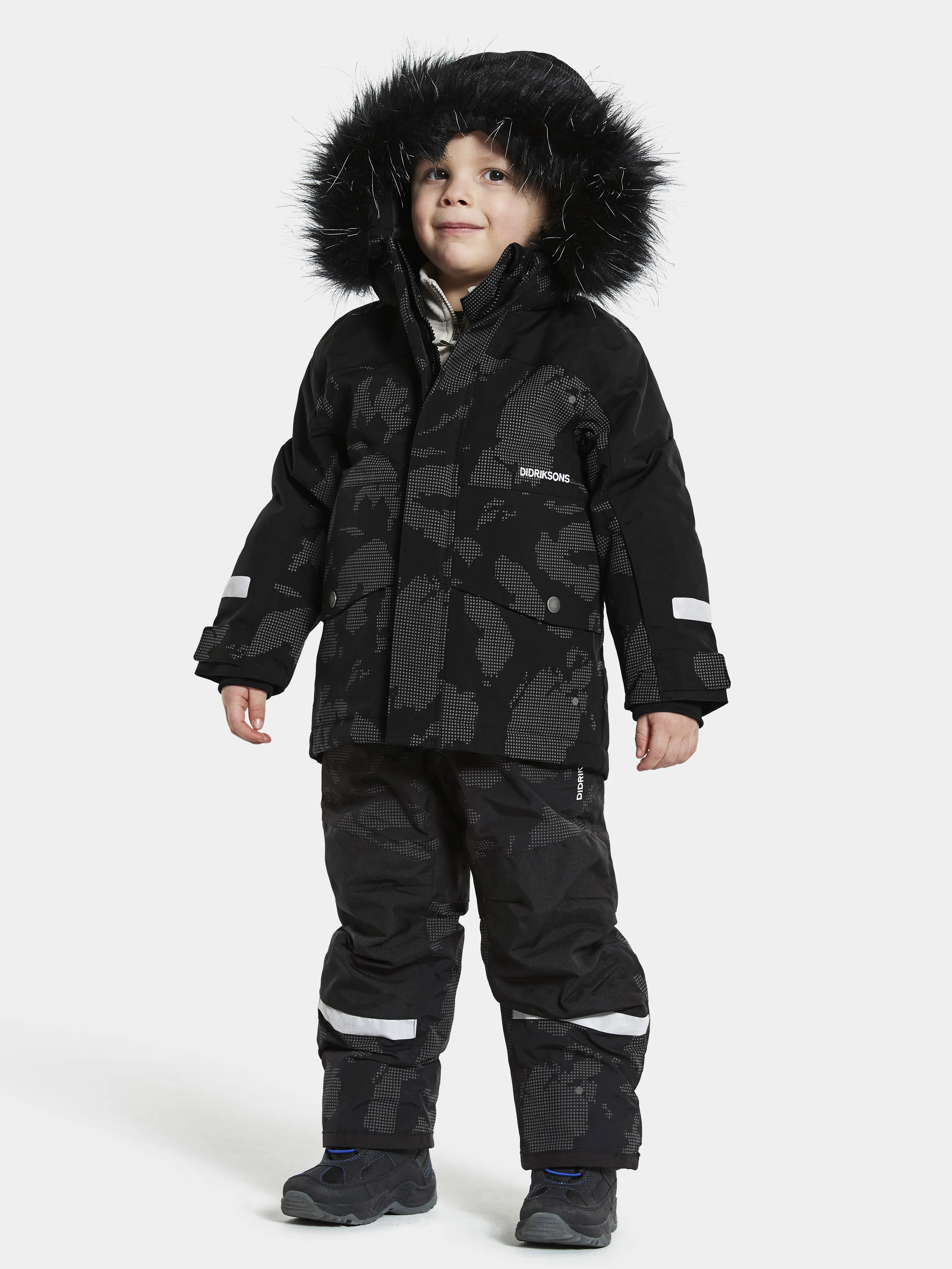 Didriksons Kids' Bjärven Special Edition Parka Island Print Reflex | Buy Didriksons Kids' Bjärven Special Edition Park