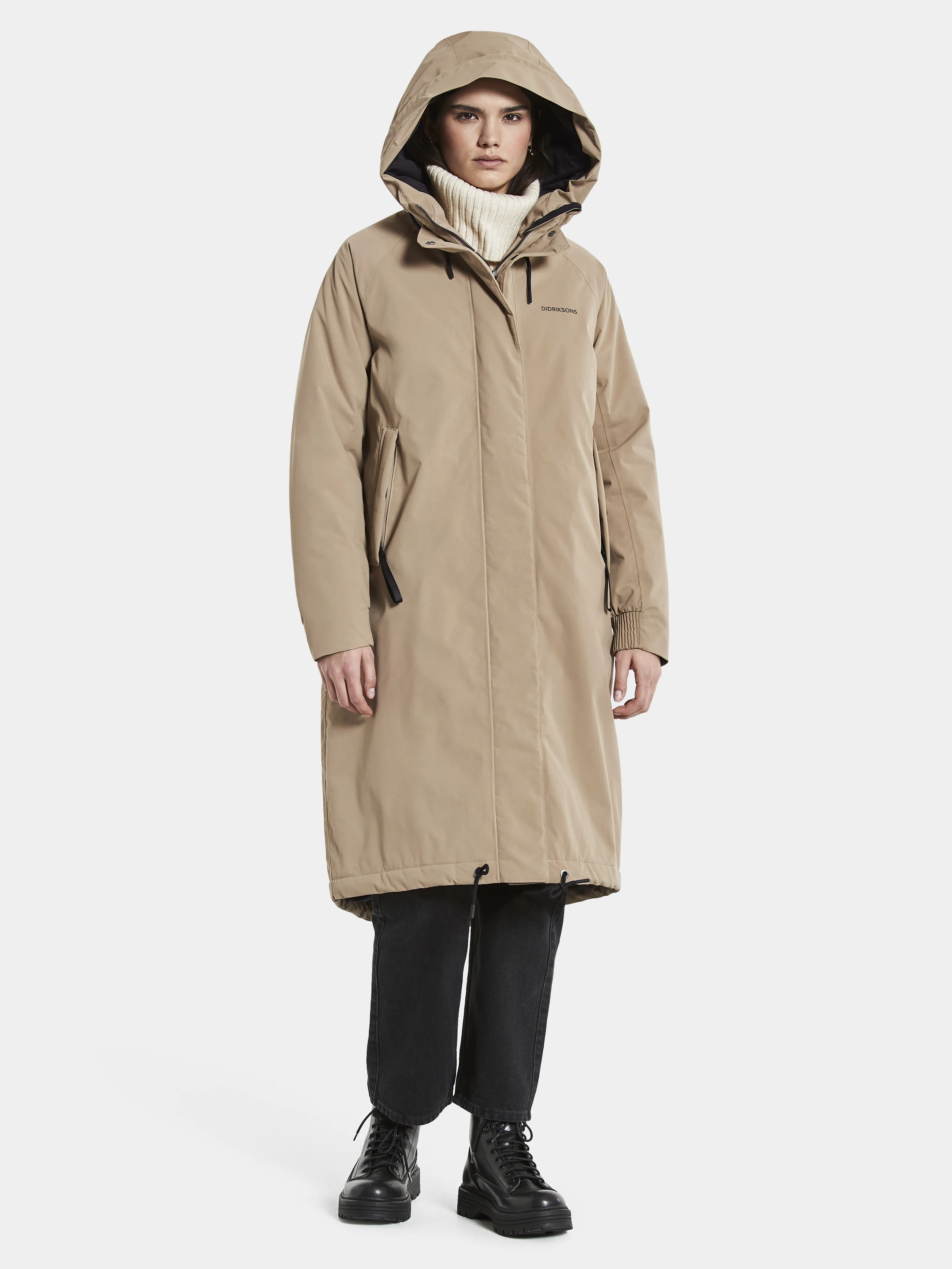 Didriksons Women's Alicia Parka Long 2 Beige | Buy Didriksons Women's Alicia Parka Long 2 Beige here | Outnorth