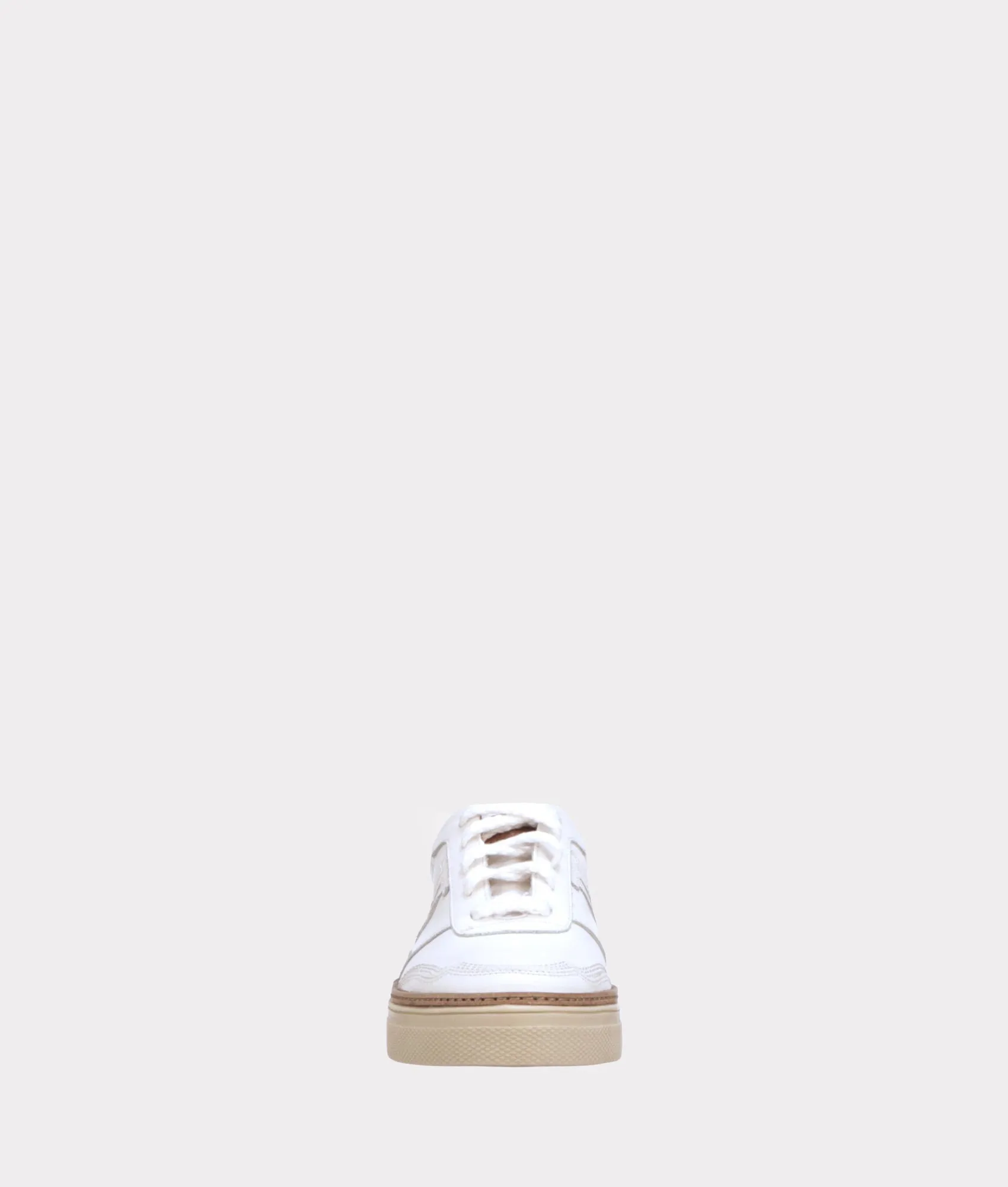 Double L Lace Up Sneakers :: White