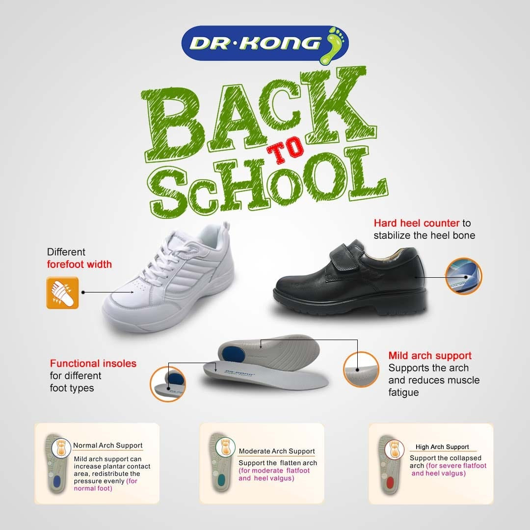 DR.KONG HEALTH SCHOOL SHOES DK-C67037E3-WHT(RP :$129)