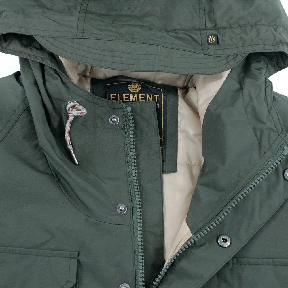 Element Hawk Parka Jacket Forest Night Green