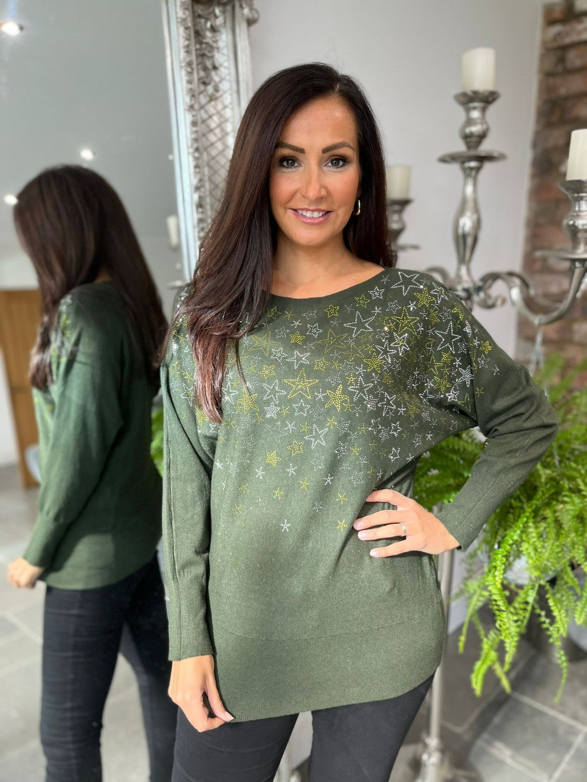 Embellished Star Jumper Cath