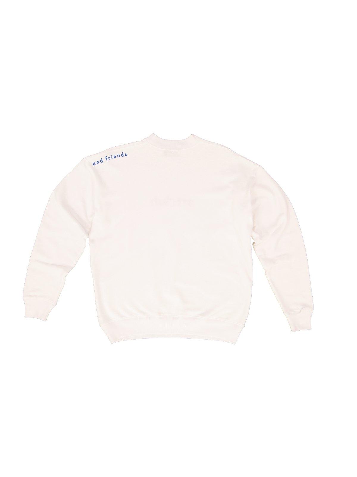 Embroidered Logo Sweater White