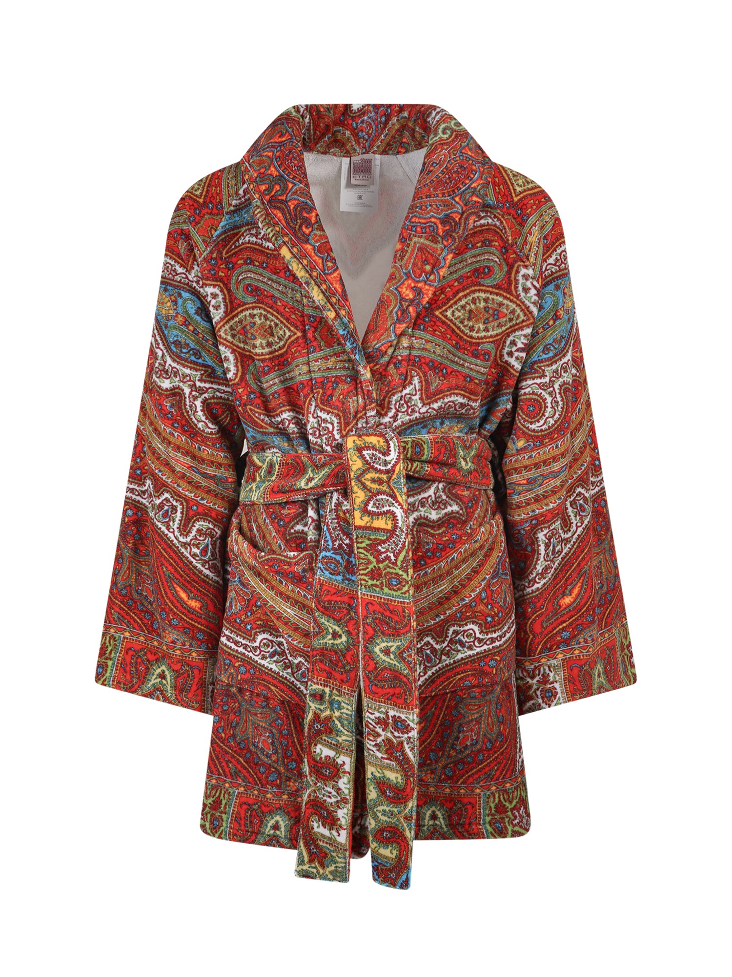 Etro Home Paisley Printed Belted Bath Robe