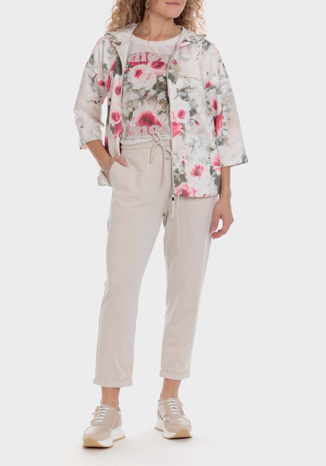 Floral Print Sports Jacket