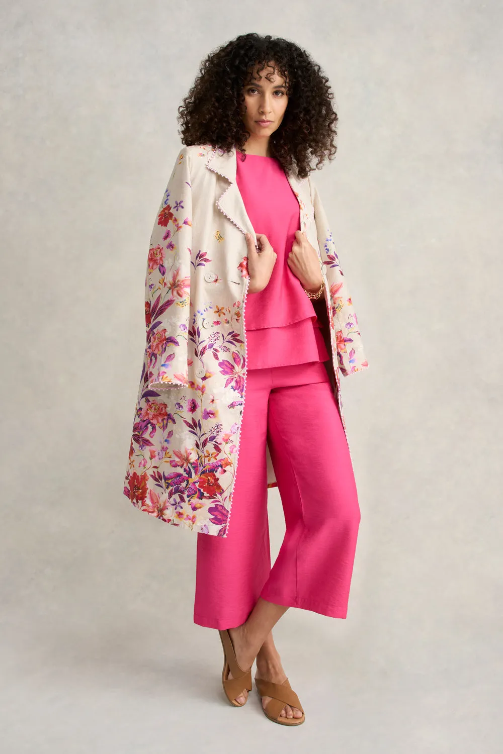 Floral Printed Coat