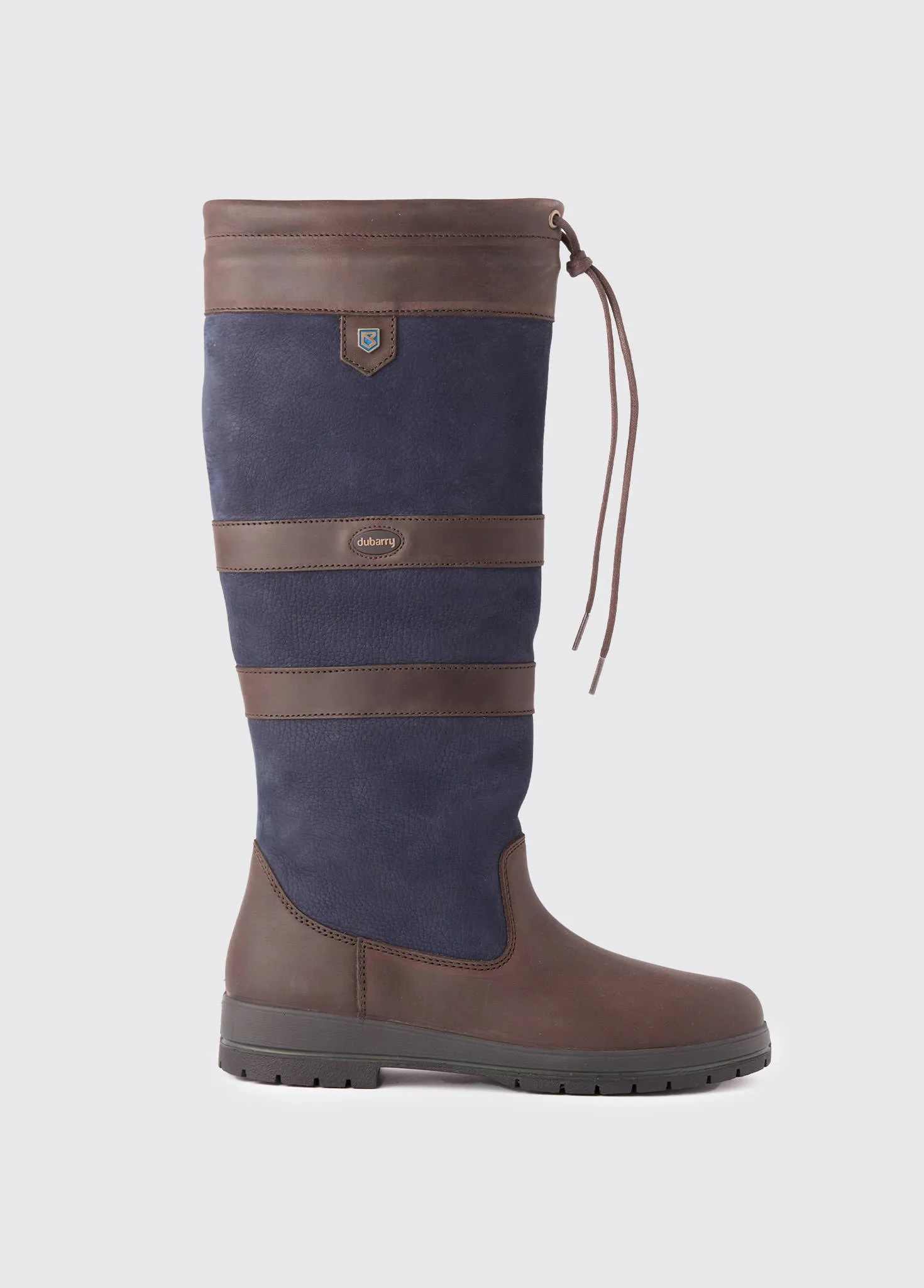 Galway Ladies ExtraFit Country Boot - Navy/Brown