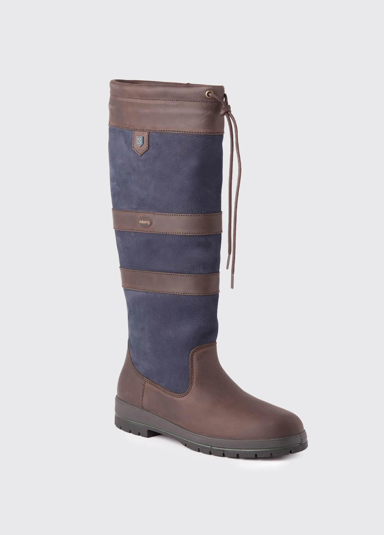 Galway Ladies ExtraFit Country Boot - Navy/Brown