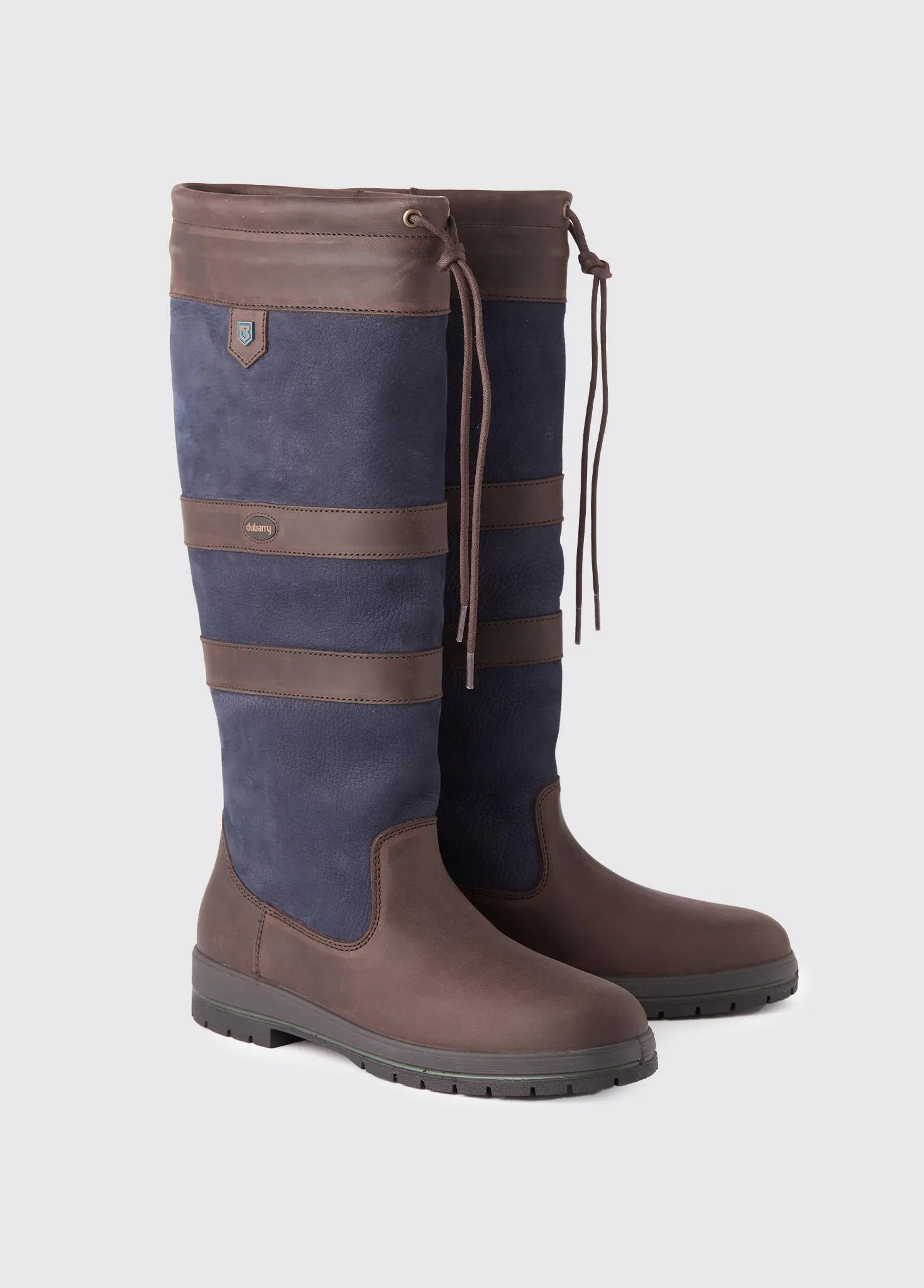 Galway Ladies SlimFit Country Boot - Navy/Brown