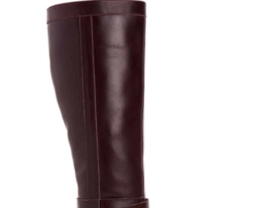 Giani Bernini Women's Rozario Leather Almond Toe Knee High Fashion Boots Red Size 6 M