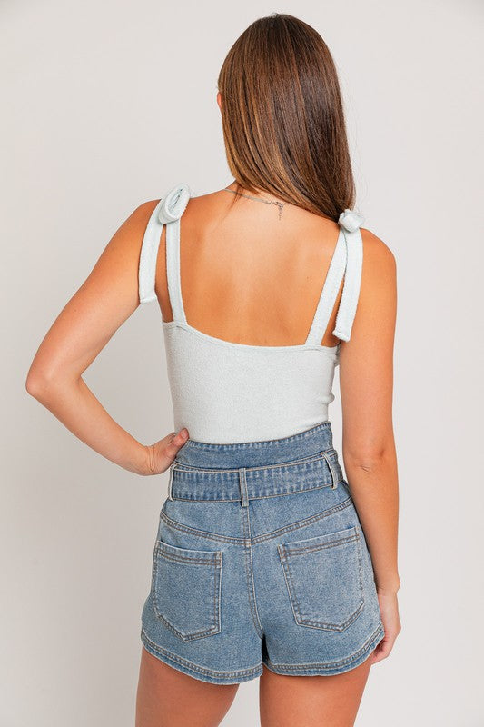 Gigi Shoulder Tie Bodysuit [online exclusive]