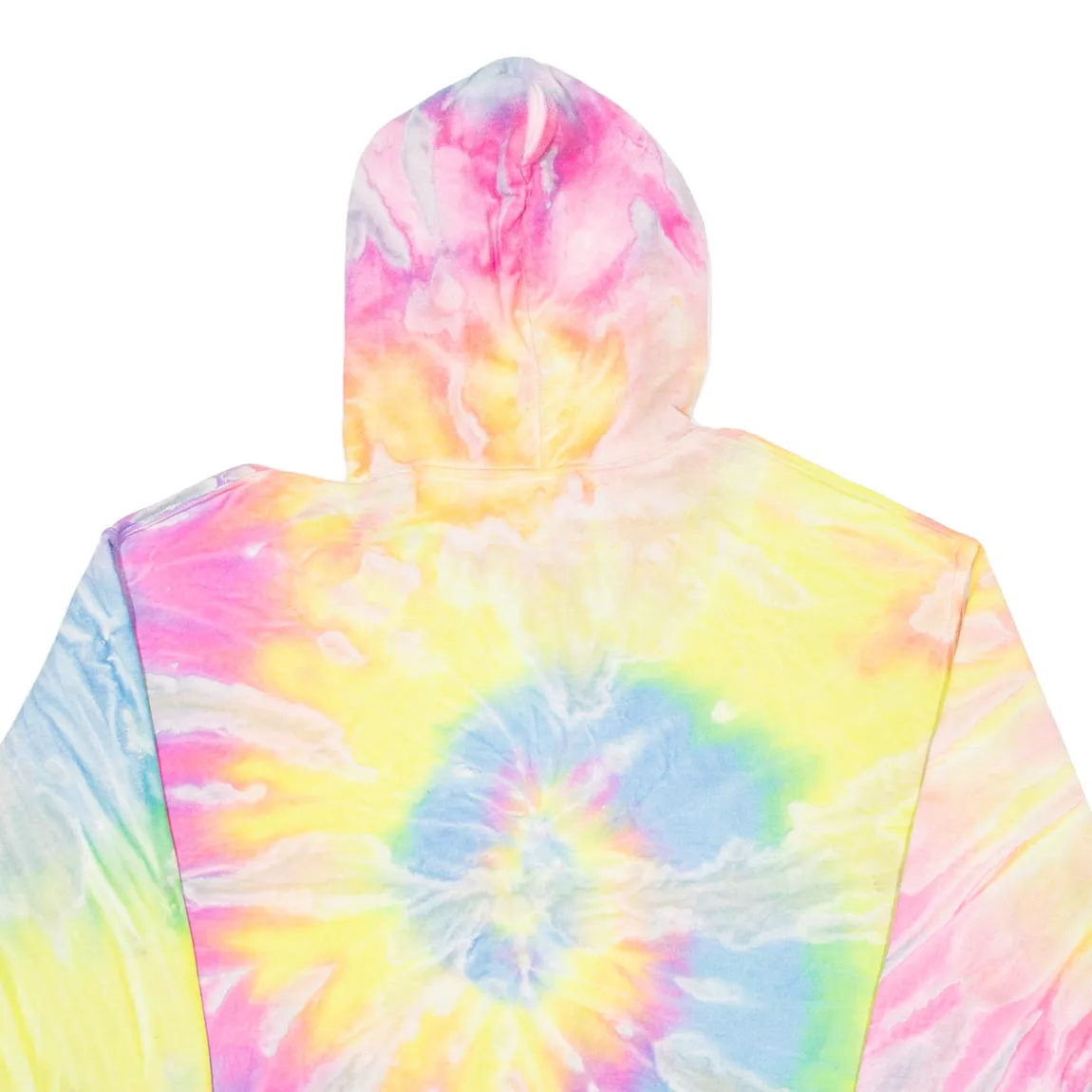 GILDAN Tie Dye Mens Yellow Hoodie L