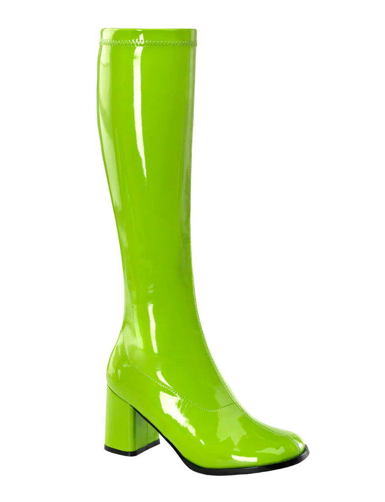 GOGO 300 BOOTS - LIME GREEN STRETCH *PRE ORDER*