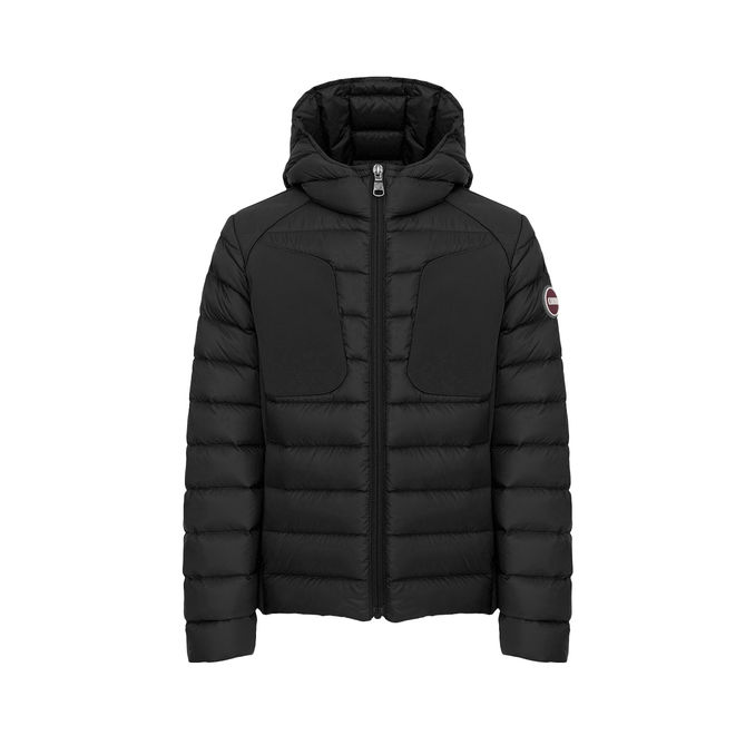 HOODED DOWN JACKET Boy Black